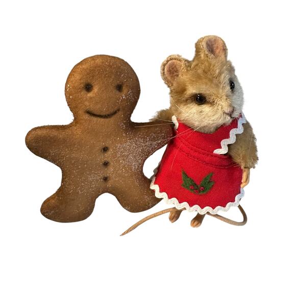 R John Wright #167 of 300 Mice Christmas Mouse - Ginger Complete Box & Cert - Picture 1 of 7